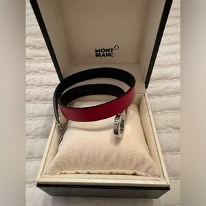 Mont Blanc leather bracelet